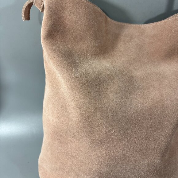 M.I.L.A. JACKIE Suede Crossbody Bag in Taupe - Picture 6 of 15